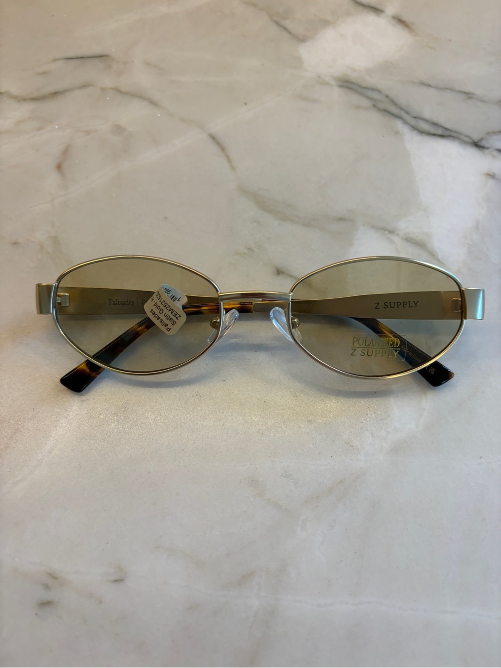 Z Supply PolarizedGold Frame Sunglasses